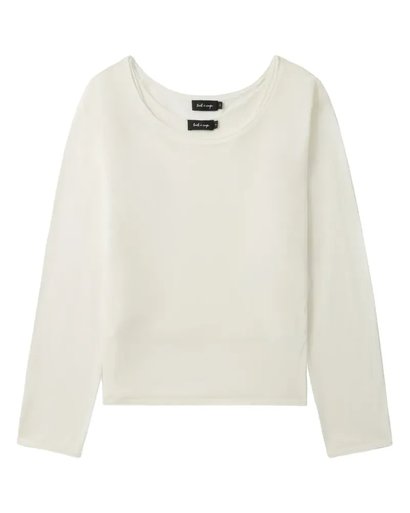 Tout a Coup Pullover im Layering-Look - Weiß Weiß