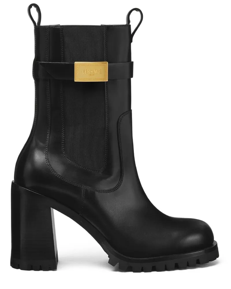 Versace Leda Stiefeletten 85mm - Schwarz Schwarz