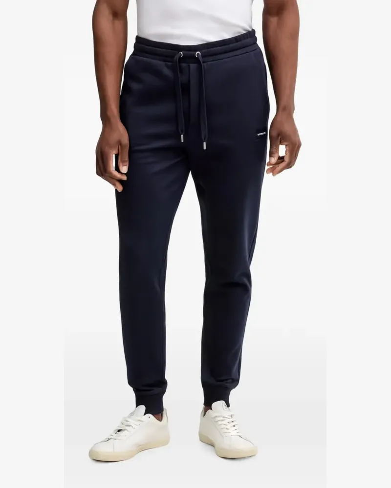 Michael Kors logo-patch drawstring track pants - Blau Blau