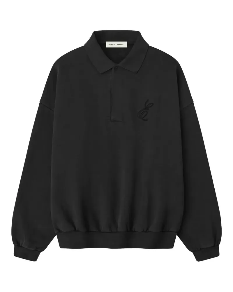 Fear of God Classic embroidered polo shirt - Schwarz Schwarz