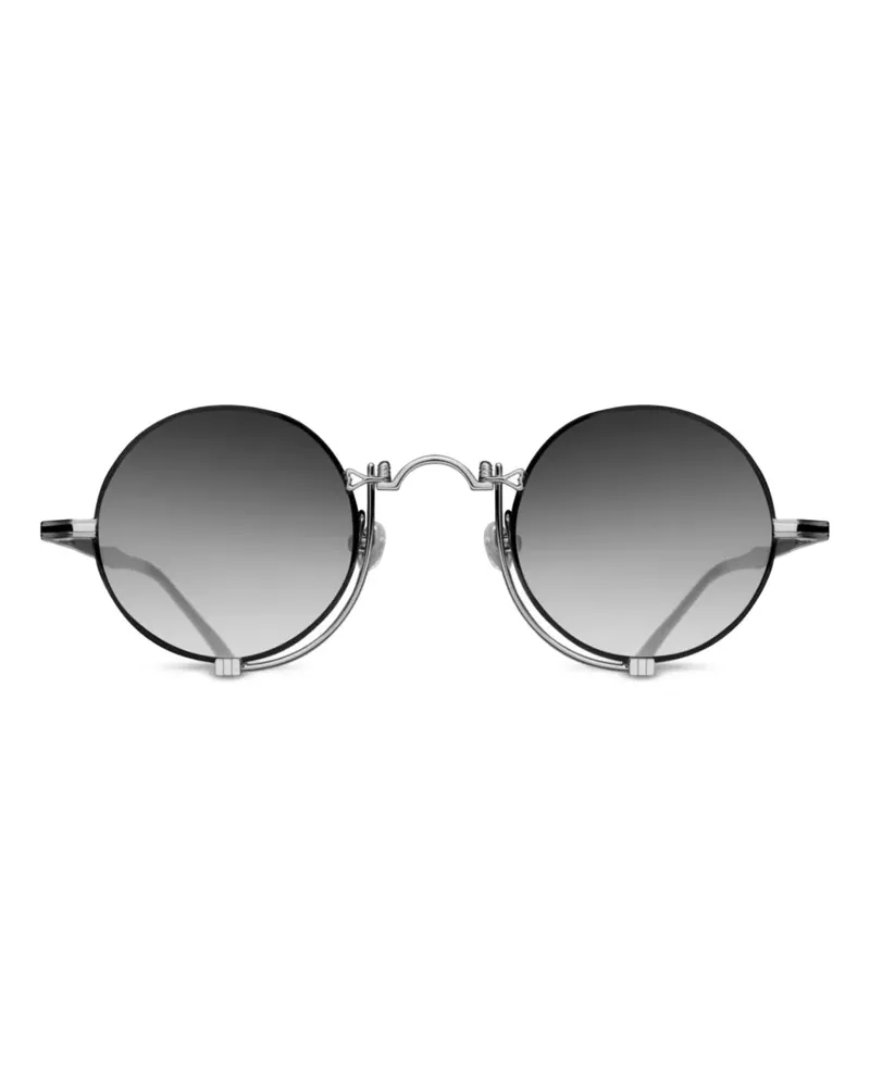MATSUDA Sonnenbrille mit rundem Gestell - Silber Silber