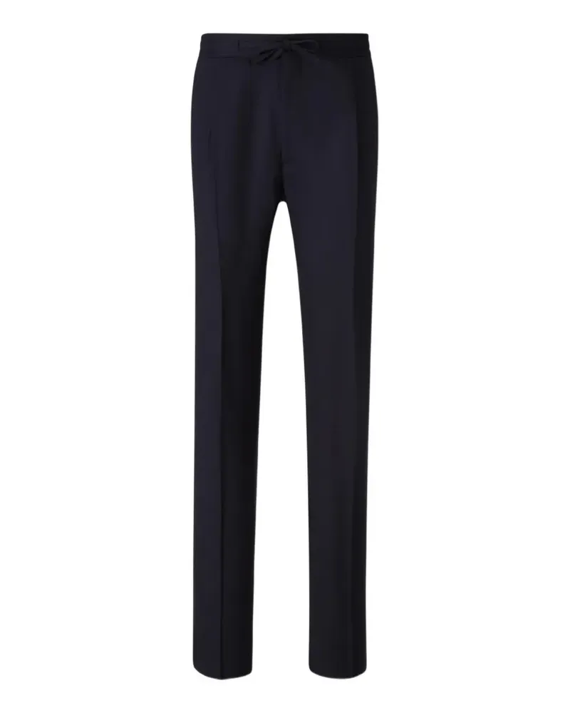 LARDINI Bundfaltenhose mit Kordelzug - Blau Blau