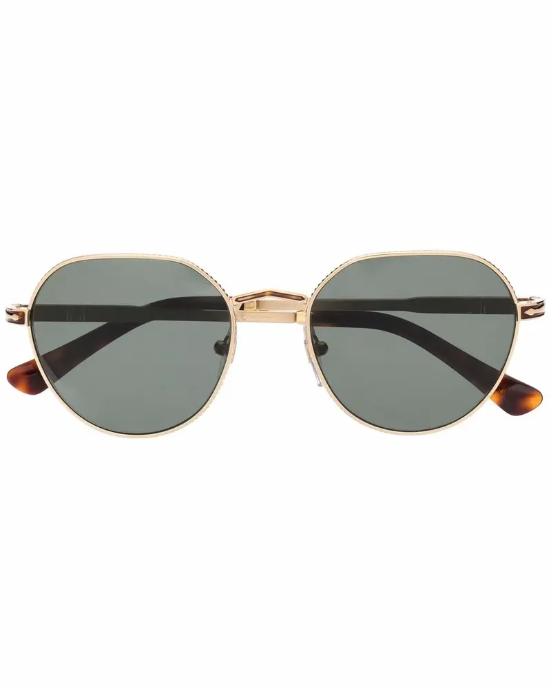 Persol Polarisierte Sonnenbrille mit rundem Gestell - Gold Gold