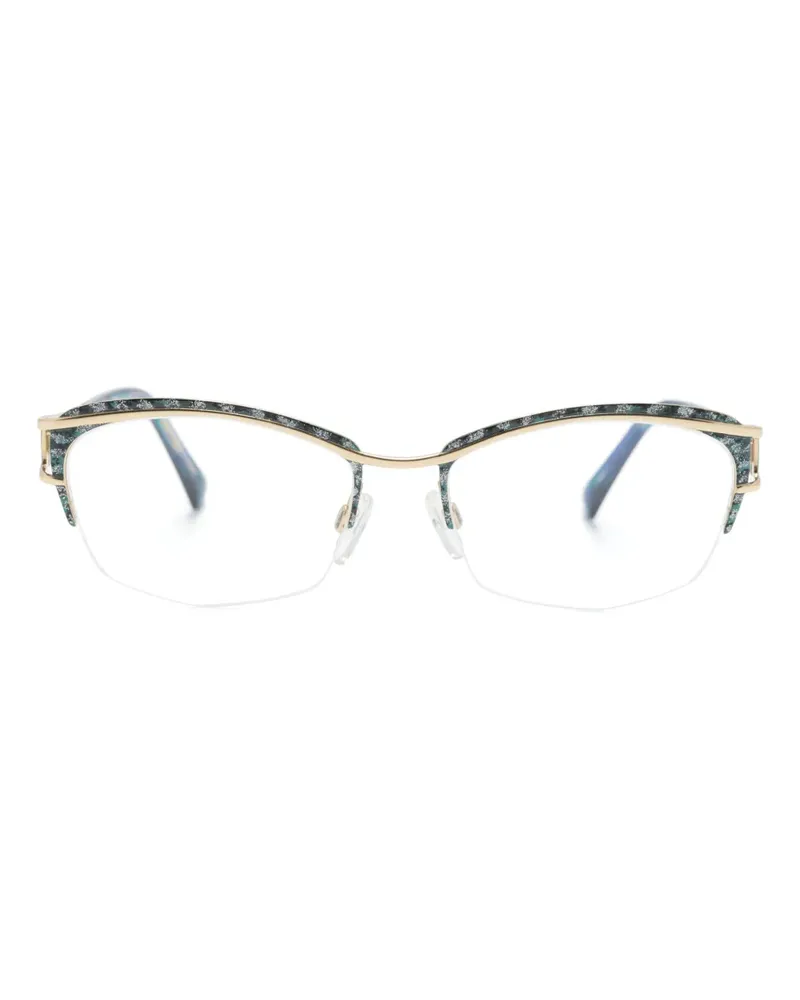 CAZAL 1281 Brille mit ovalem Gestell - Blau Blau