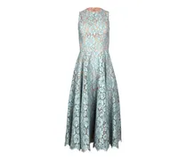 Ärmelloses Spitzenkleid - Blau