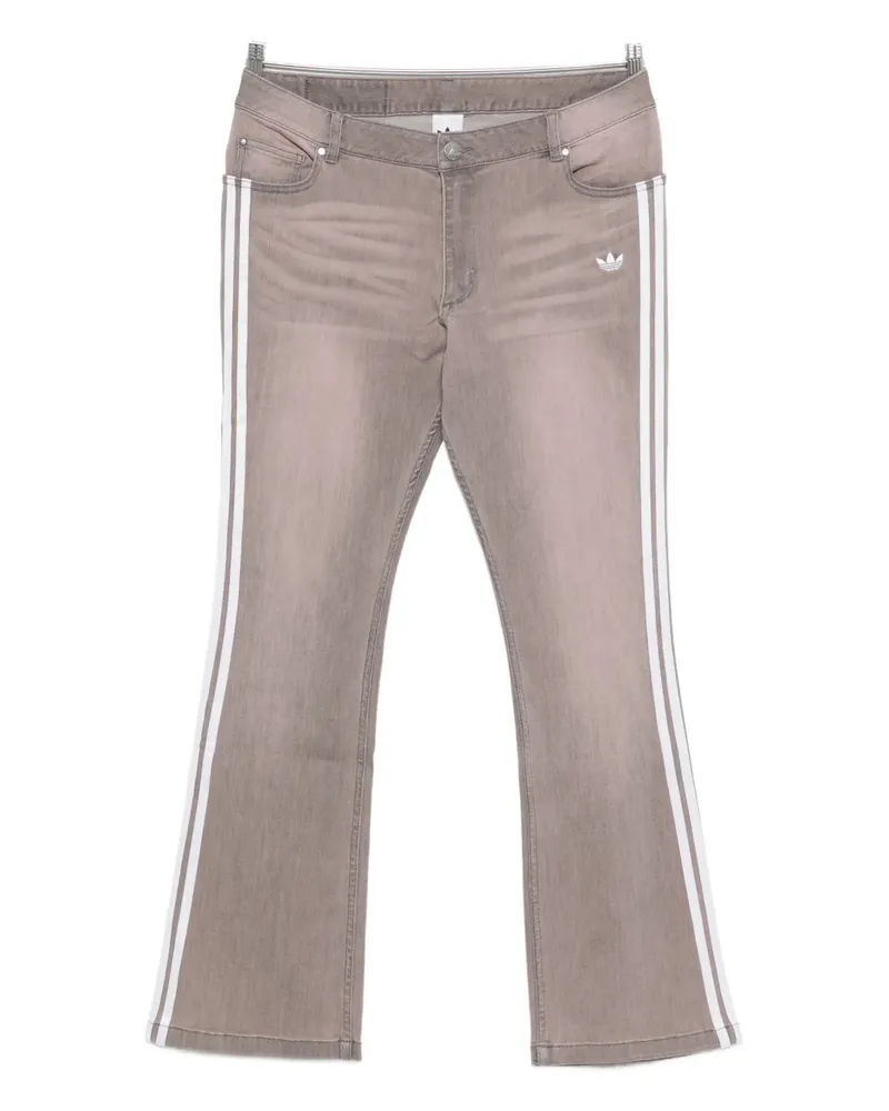 adidas stripes-detail straight-leg trousers - Rosa Rosa