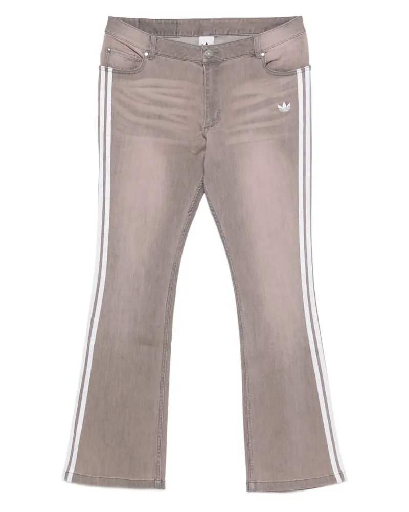 adidas Gerade Hose mit Streifendetail - Rosa Rosa