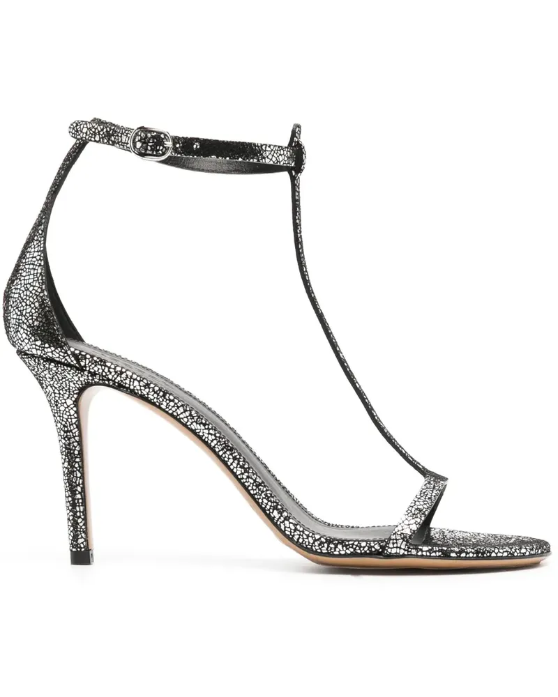 Isabel Marant Sandalen mit Risseffekt 95mm - Silber Silber