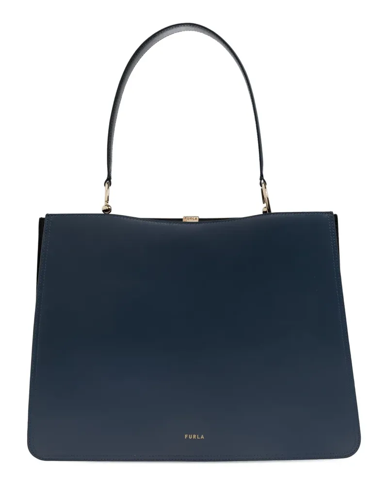 Furla Großer Agata Tote Bag mit Henkel - Blau Blau