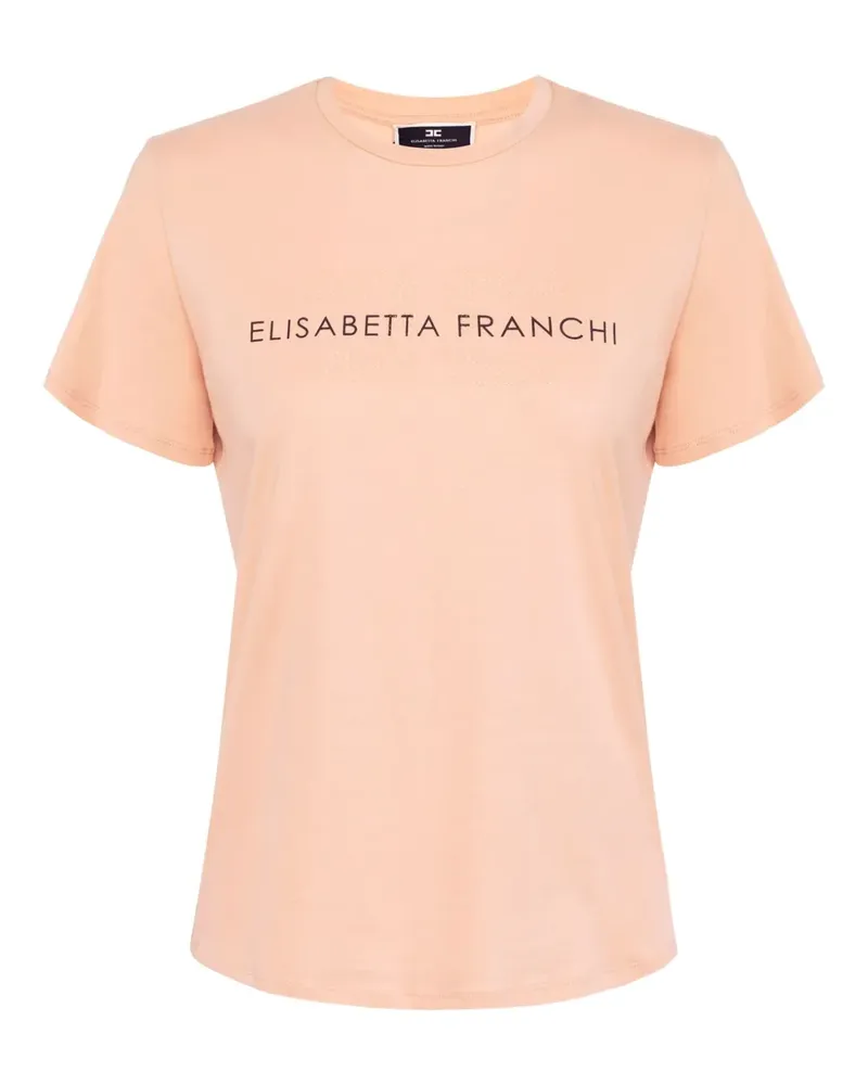 Elisabetta Franchi logo-print T-shirt - Rosa Rosa