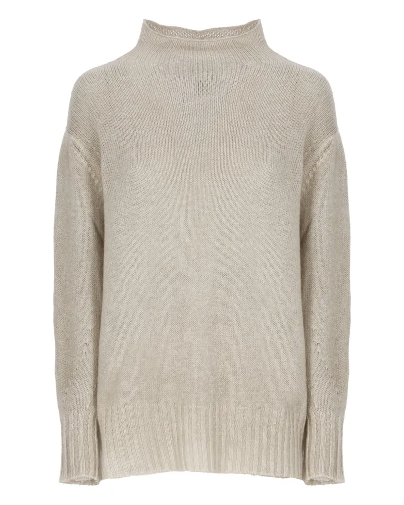 Avant Toi Kaschmirpullover mit Stehkragen - Nude Nude