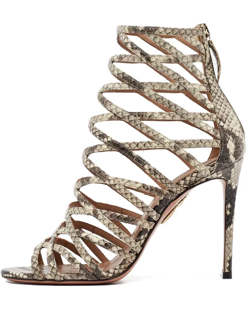 Aquazzura Sandalen mit Prägung - Nude Nude