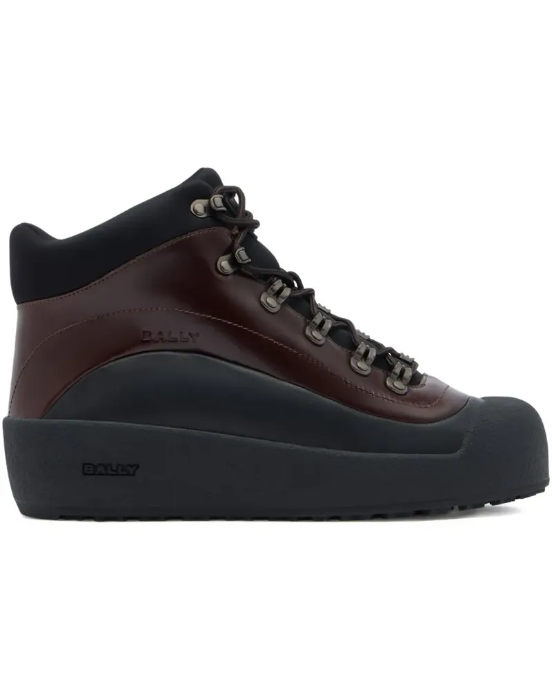 Bally Stiefel mit wattiertem Kragen - Braun Braun