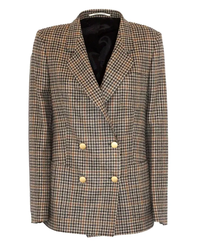 Tagliatore check-pattern double-breasted blazer - Braun Braun