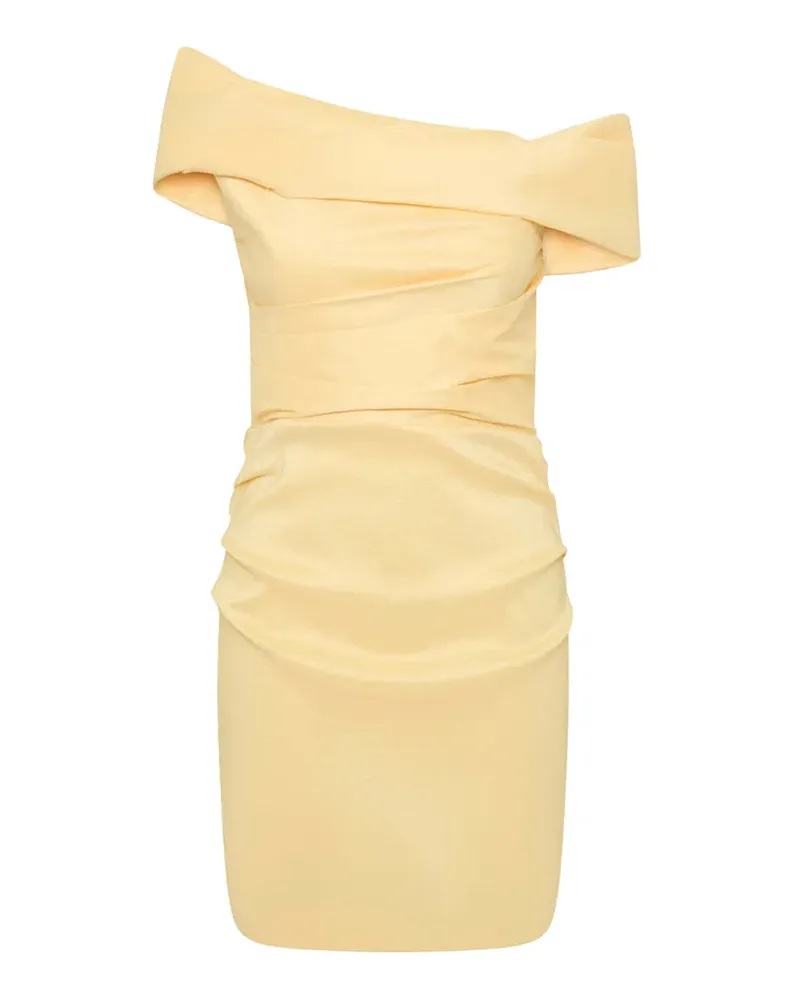 Rebecca Vallance Schulterfreies Mandy Minikleid - Gelb Gelb