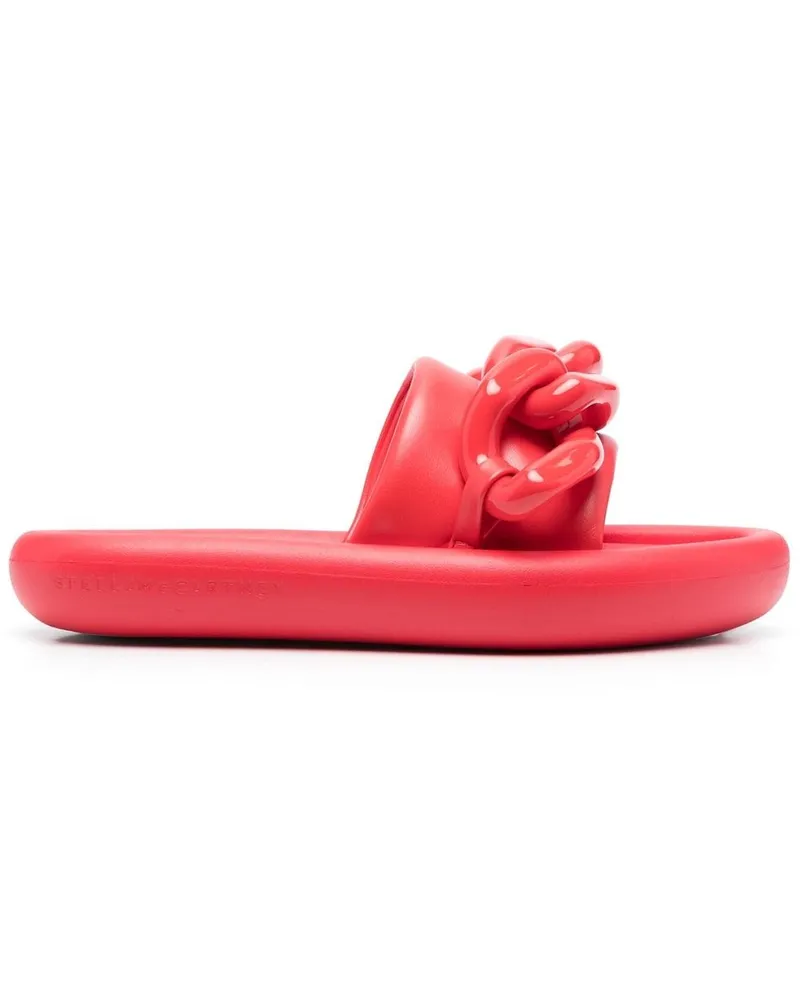 Stella McCartney Pantoletten in Samtoptik - Rot Rot