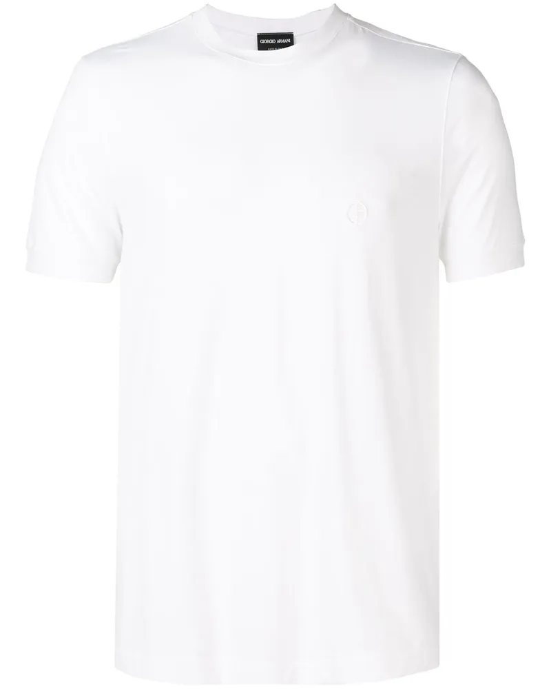 Giorgio Armani Schmales T-Shirt - Weiß Weiß
