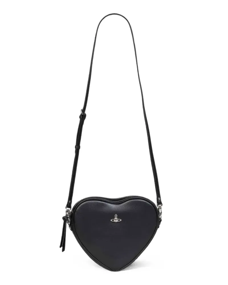 Vivienne Westwood Alexa Heart Umhängetasche - Schwarz Schwarz