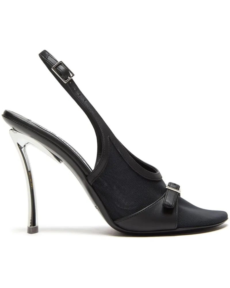 Acne Studios Sandalen mit Mesh-Einsatz - Schwarz Schwarz