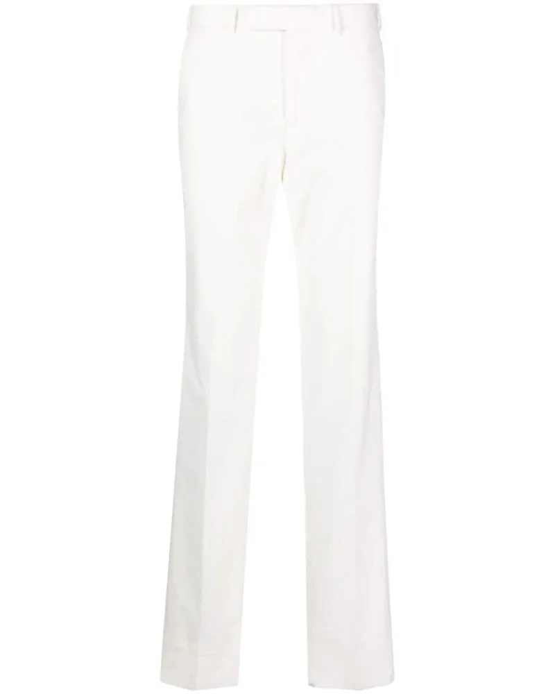Ermenegildo Zegna Halbhohe Straight-Leg-Hose - Weiß Weiß