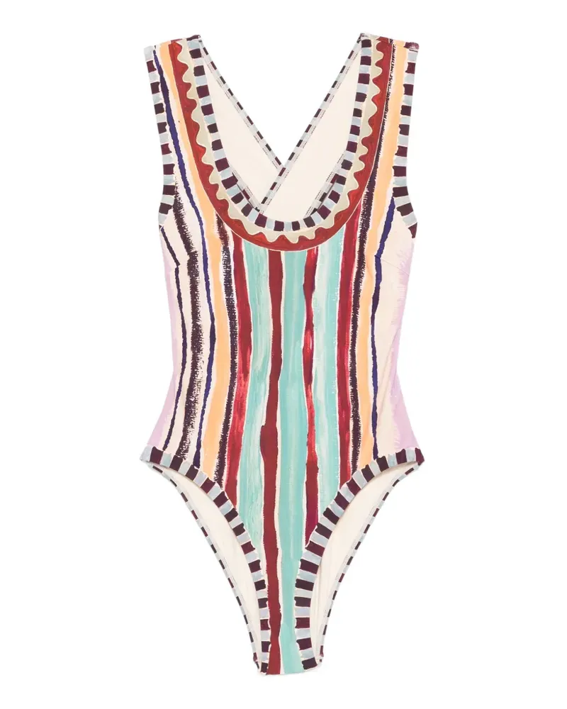 ALEMAIS scoop-neck swimsuit - Nude Nude