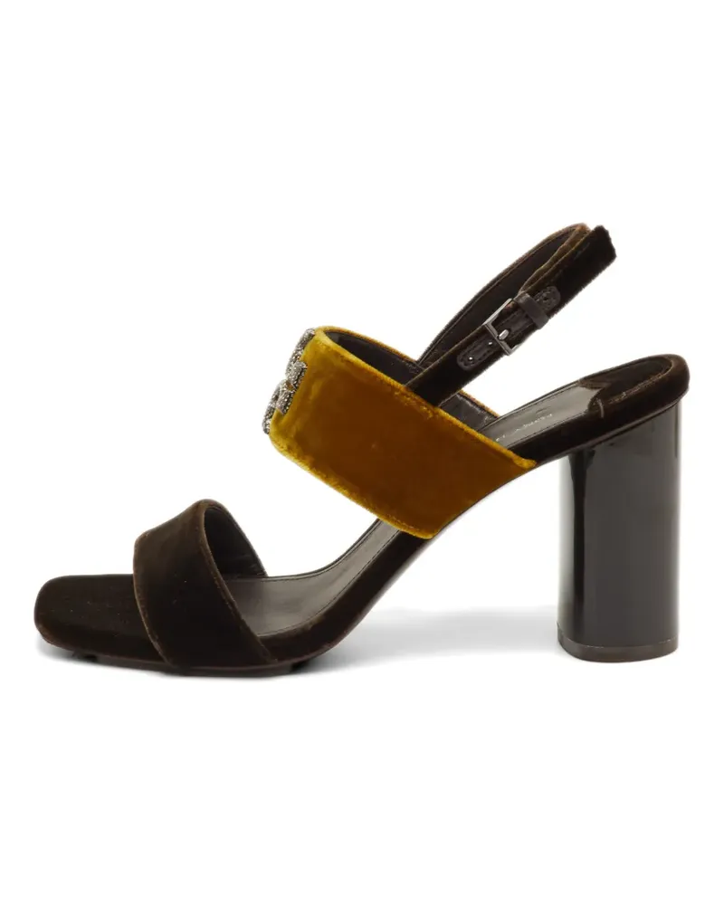 Tory Burch Eleanor velvet sandals - Braun Braun