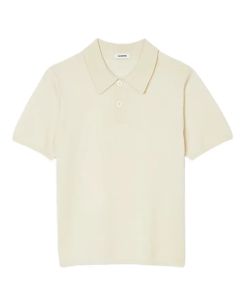 Sandro Poloshirt mit kurzen Ärmeln - Weiß Weiß