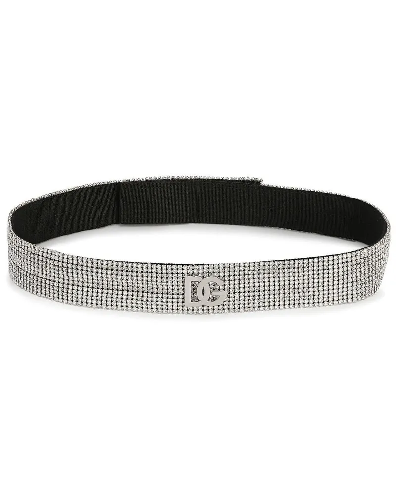 Dolce & Gabbana Gürtel mit DG-Logo - Silber Silber