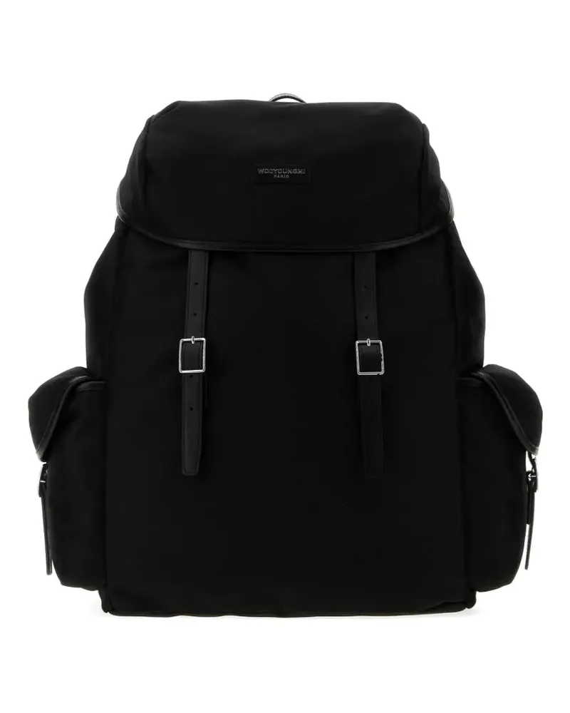 Wooyoungmi buckle-fastening canvas backpack - Schwarz Schwarz