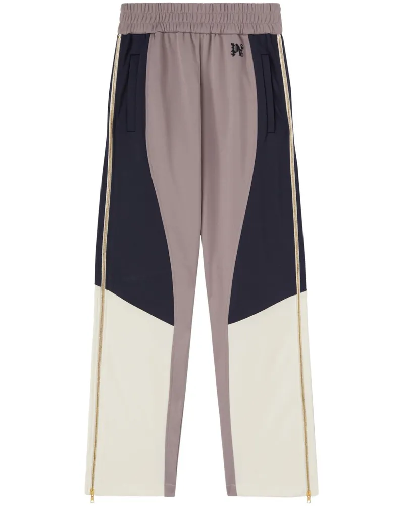 Palm Angels Jogginghose in Colour-Block-Optik - Violett Violett