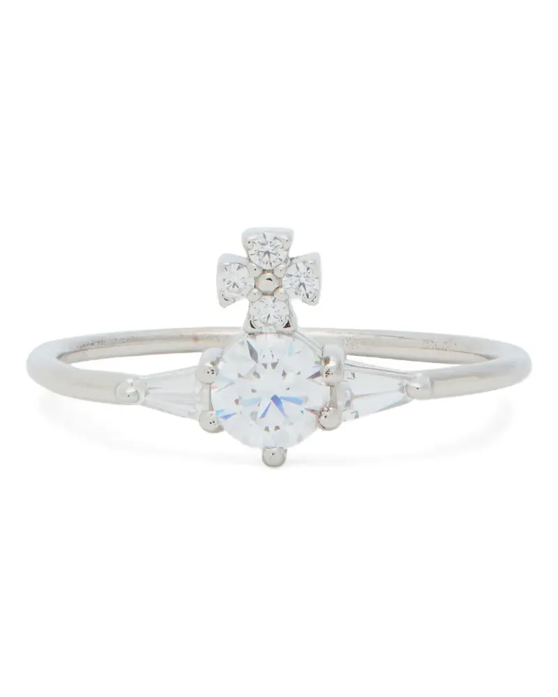 Vivienne Westwood Ofelia crystal-embellished ring - Silber Silber