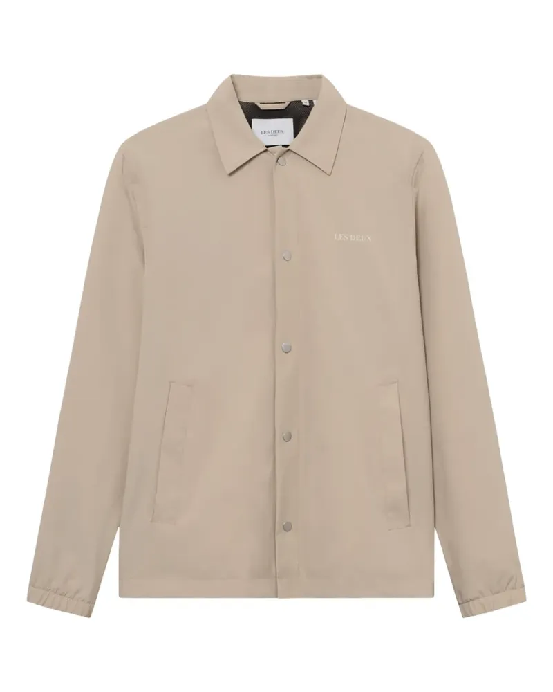 LES DEUX Idris buttoned coach jacket - Nude Nude