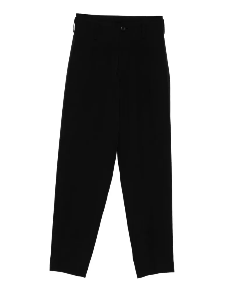 Yohji Yamamoto Basic Hose aus Gabardine - Schwarz Schwarz