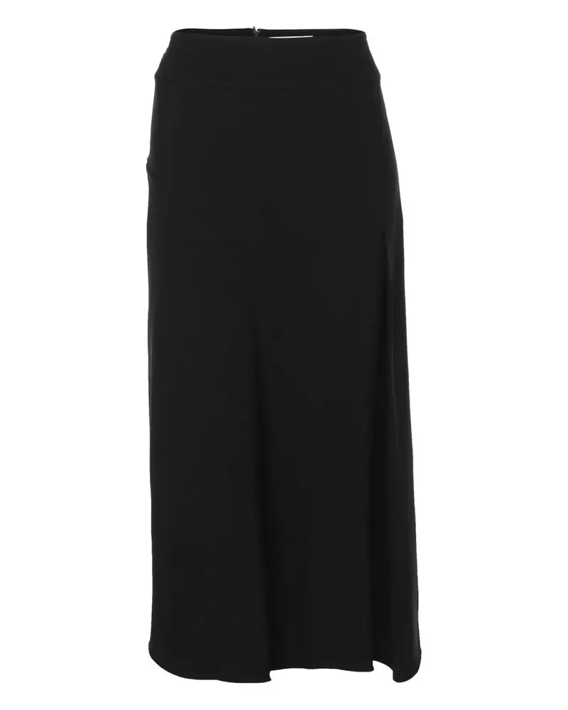 Victoria Beckham Midirock mit hohem Bund - Schwarz Schwarz