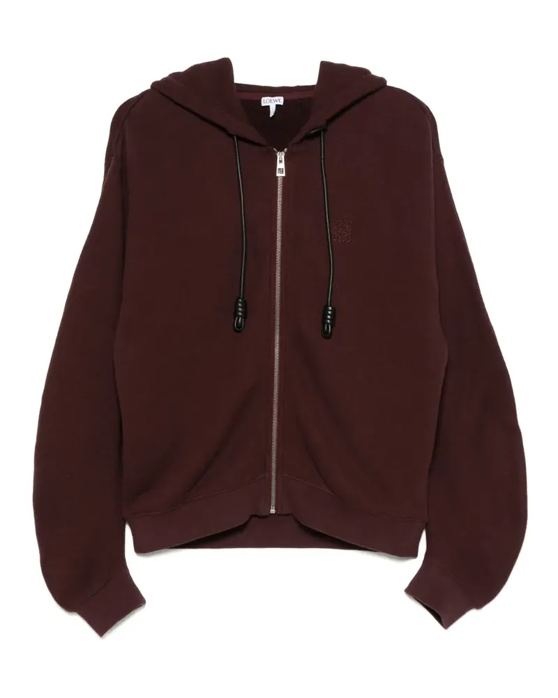 Loewe Flamenco hoodie in cotton and cashmere - Violett Violett