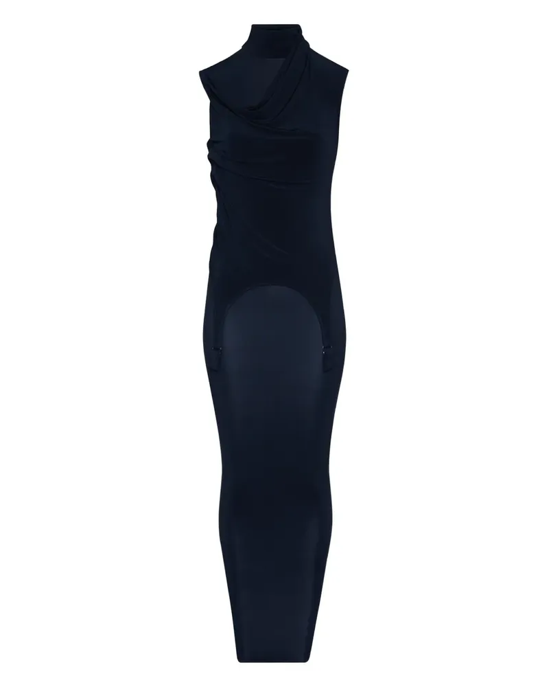 Jean Paul Gaultier Drapiertes Kleid - Blau Blau