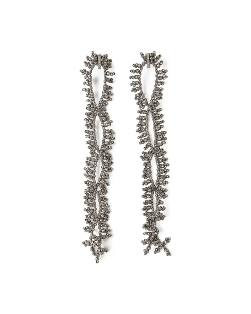 Brunello Cucinelli Ohrringe mit Knoten - Silber Silber