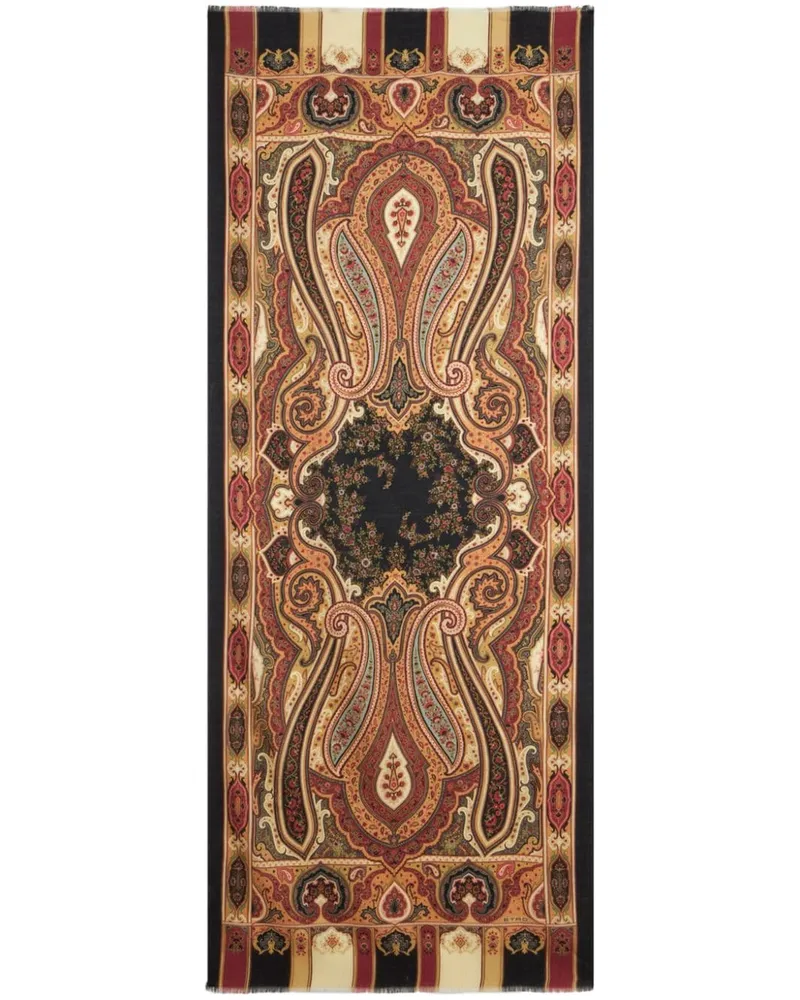 Etro Schal mit Paisley-Print - Braun Braun