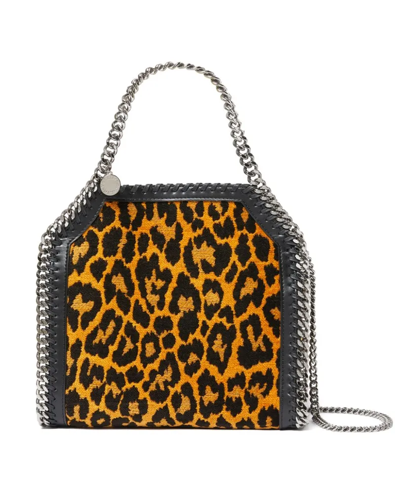 Stella McCartney Mini Falabella Tote Bag mit Leoparden-Print - Braun Braun