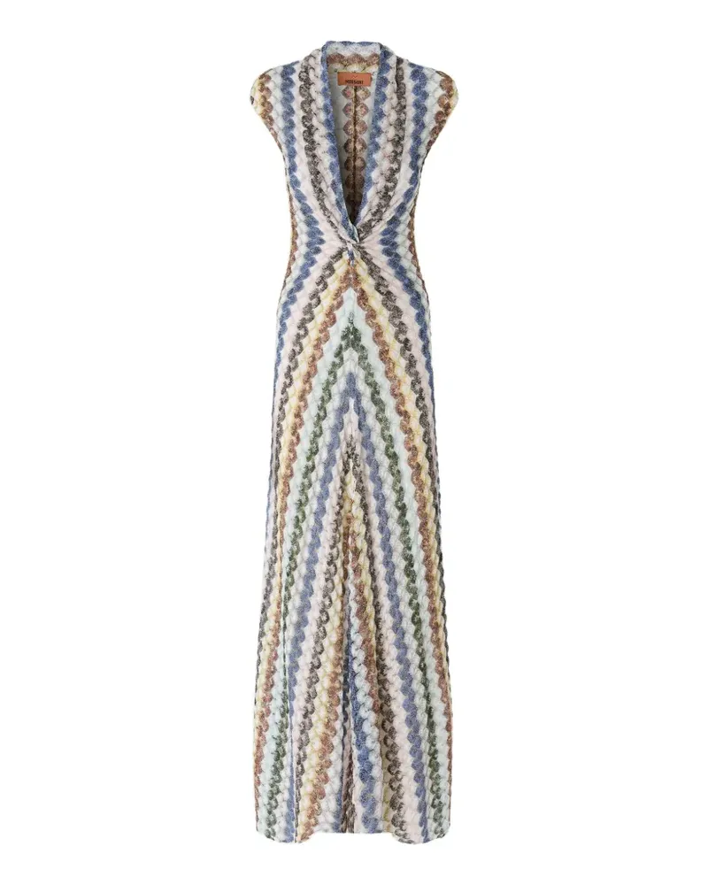 Missoni Langes Spitzenkleid mit Knoten - Nude Nude