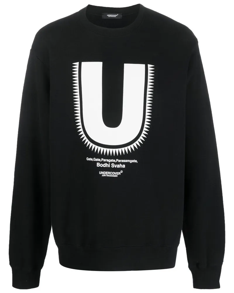 Undercover Sweatshirt mit grafischem Print Schwarz