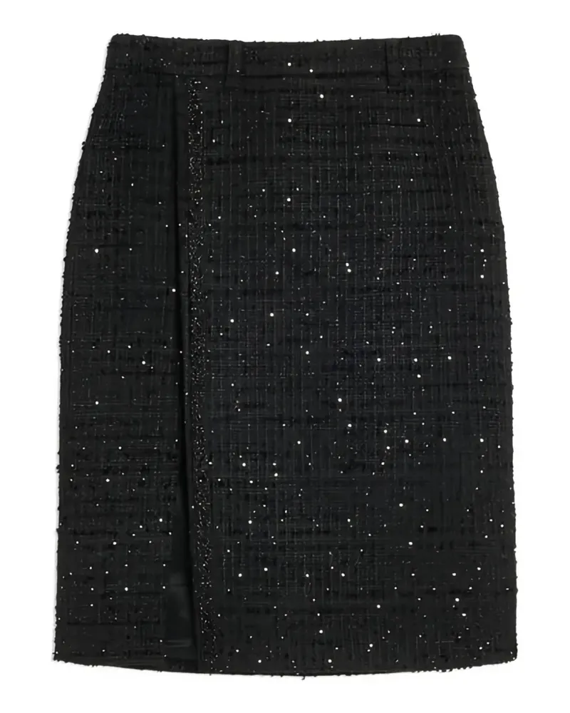 Semicouture Rock mit Pailletten - Schwarz Schwarz