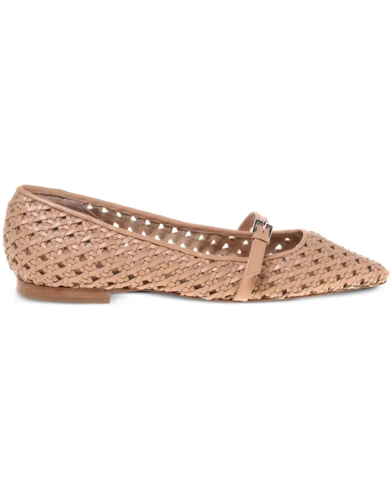 Alberta Ferretti Gewebte Ballerinas - Nude Nude