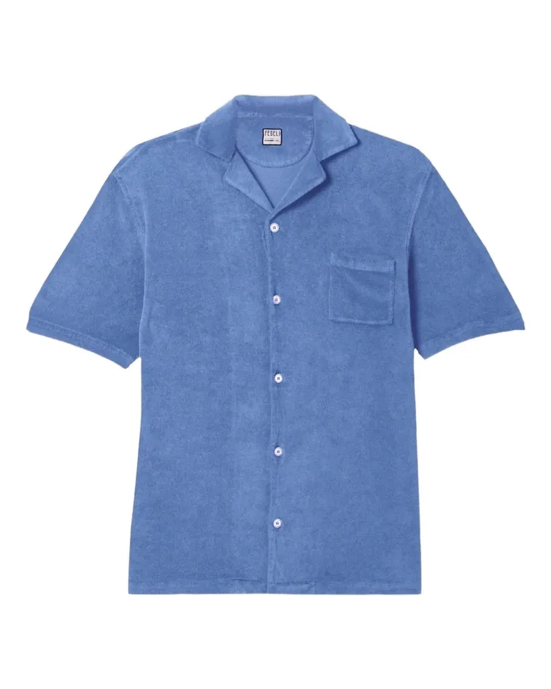 Fedeli Hemd aus Frottee - Blau Blau