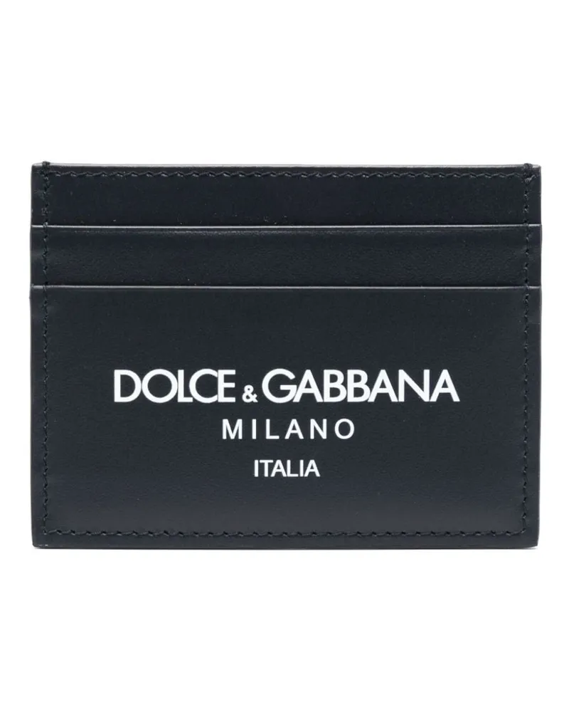 Dolce & Gabbana Kartenetui mit Logo-Print Blau