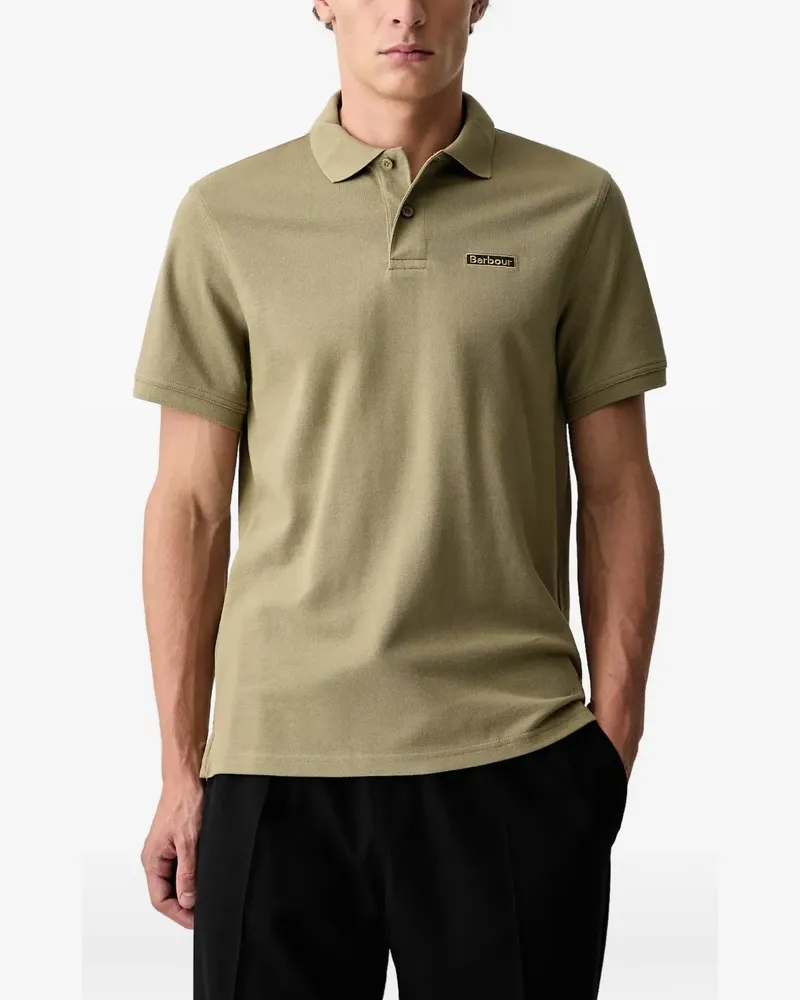 Barbour logo-patch polo shirt - Grün Grün