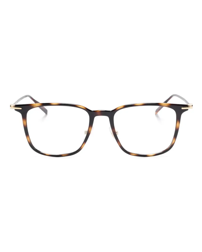 Montblanc Brille mit eckigem Gestell - Braun Braun