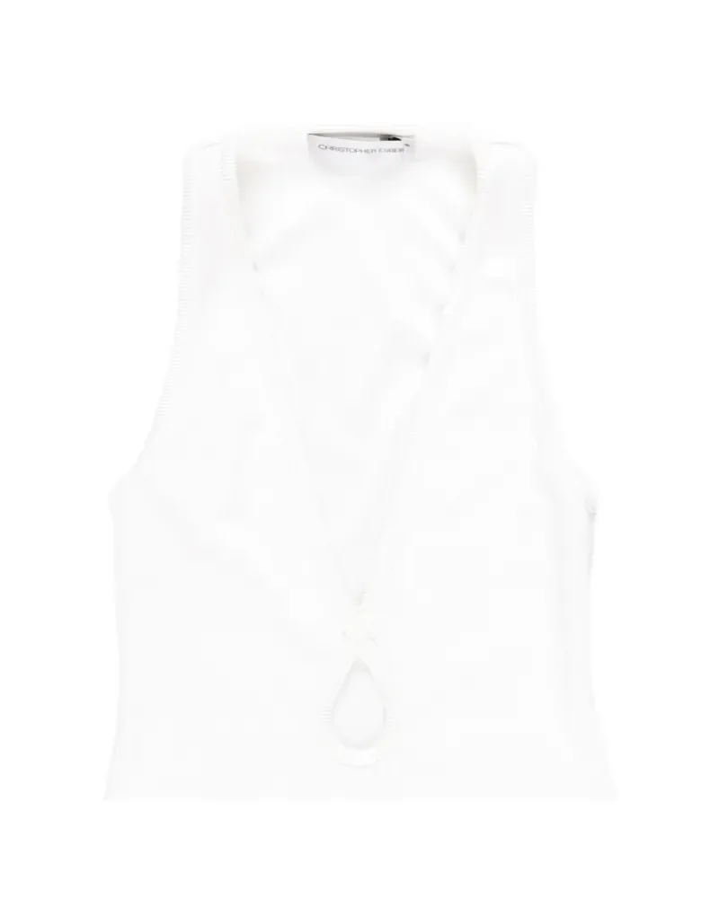 Christopher Esber Berner tank top - Weiß Weiß
