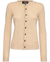 Dsquared2 Cardigan mit rundem Ausschnitt Nude