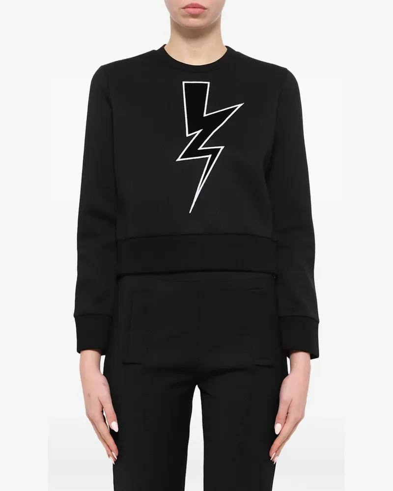 Neil Barrett Sweatshirt mit grafischem Print - Schwarz Schwarz